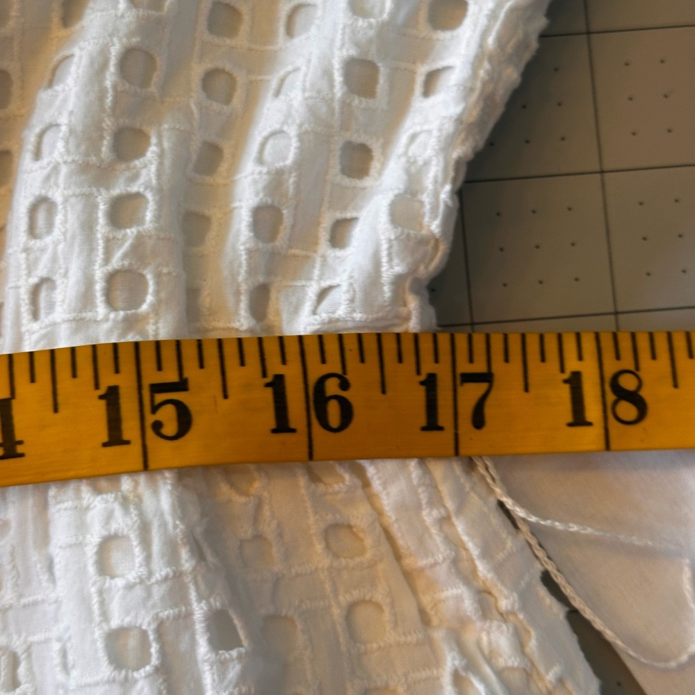 J. Crew NWT Size 14 All Over White Eyelet Lace Midi Dress - Picture 15 of 16